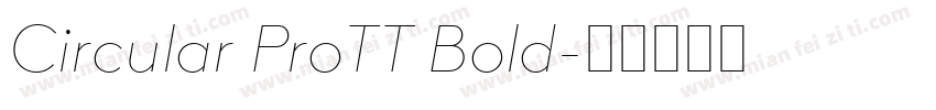 Circular ProTT Bold字体转换